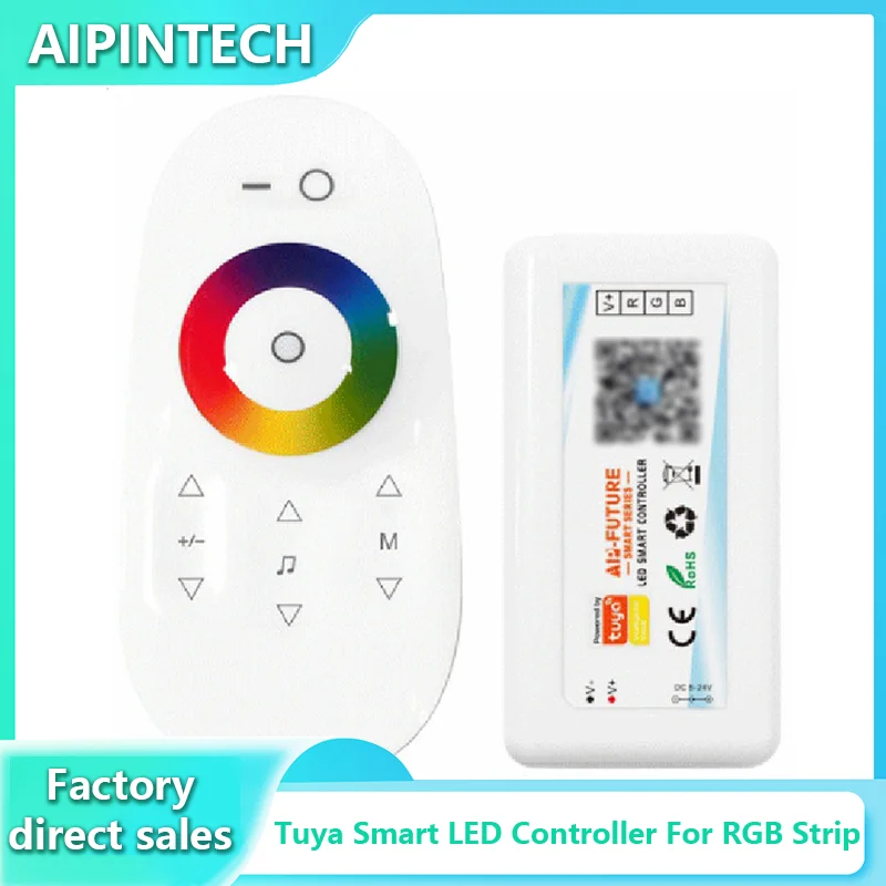 Aipintech  RGB LED Ʈѷ , ˷ Ʈ , , 12V, 2.4g, 24V, RGB ÷, Cob Ʈ Ʈ